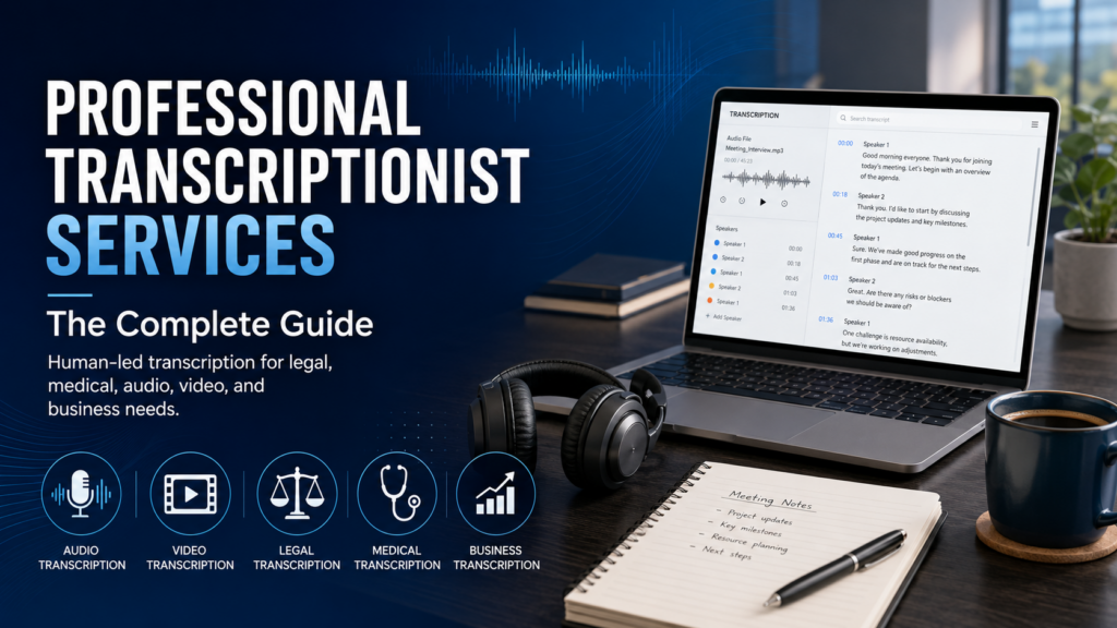 Professional Transcriptionist Services
