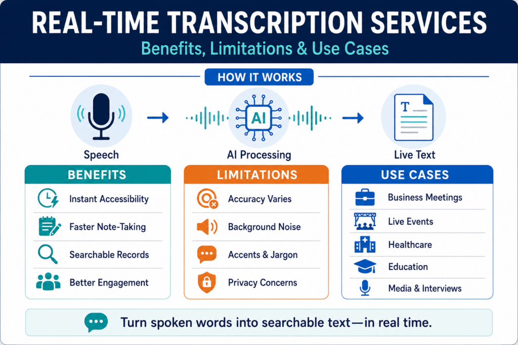 Real-time transcription