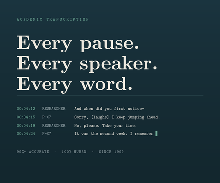 academic transcription Near me